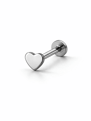 Labret Essential Heart Silver