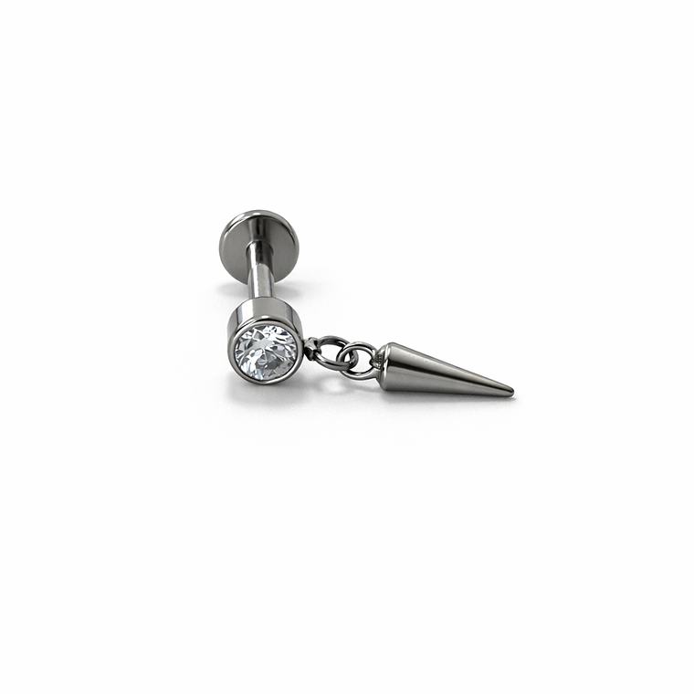 Labret Crystal Bezel & Drop Spike 1
