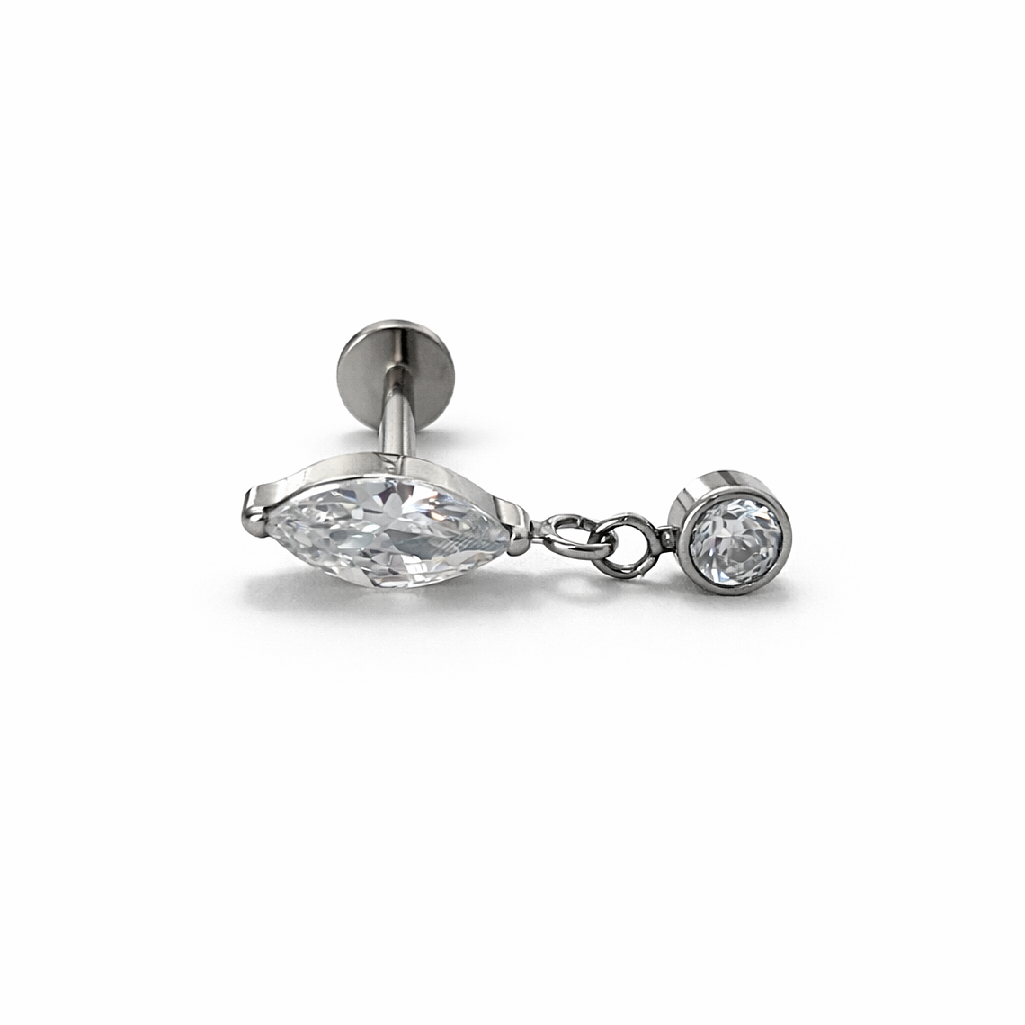 Labret Marquise & Drop Crystal 1