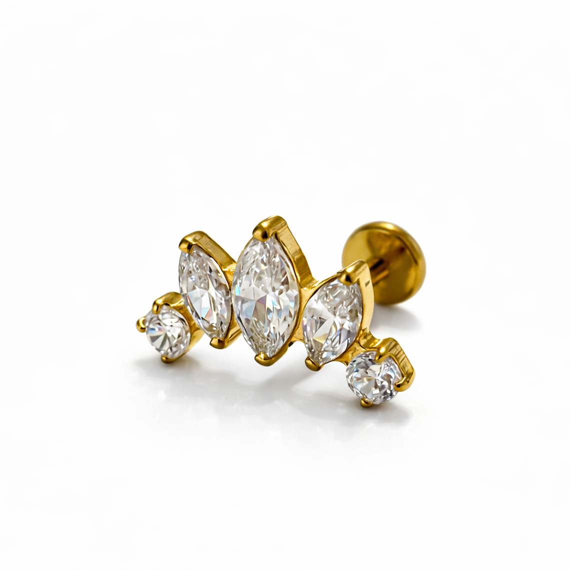 Labret Crystal Sunburst 1