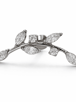 Labret Golden Willow Branch Silver