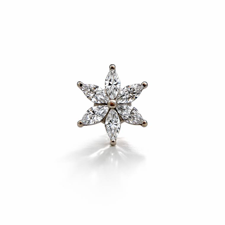 Labret Blossom Gold Silver 1