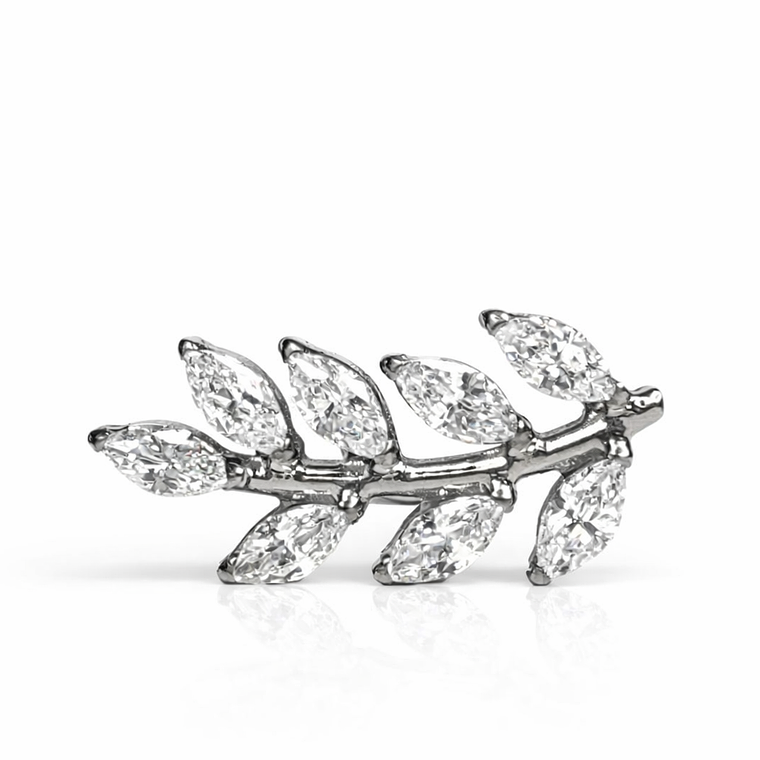 Labret Laurel Branch Silver 1
