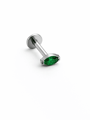 Labret Marquise Emerald