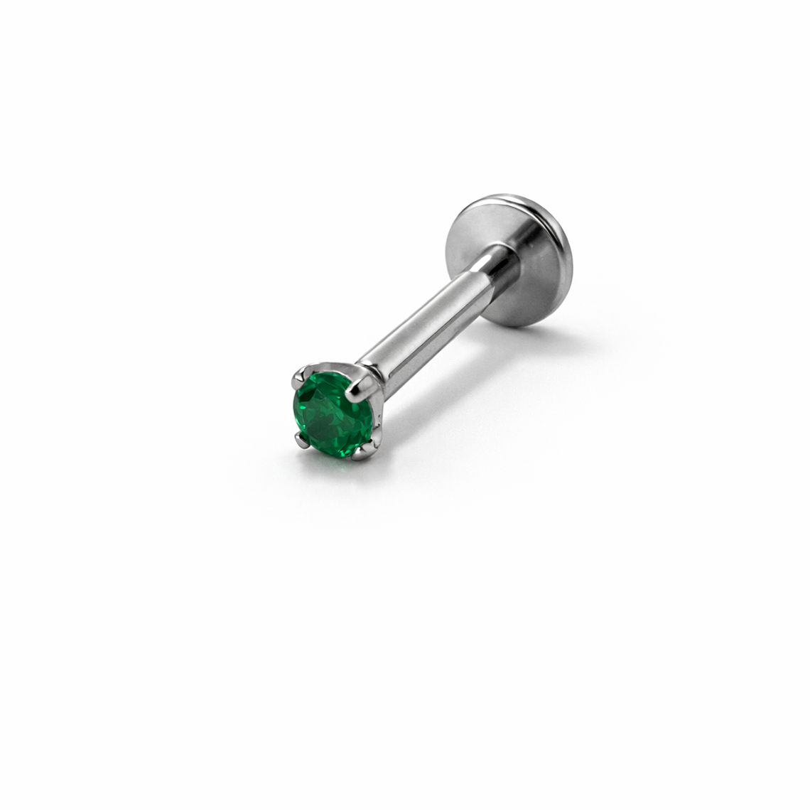 Labret Emerald Crystal 2mm 1