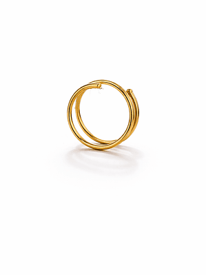 Nostril Double Ring Gold – Oro 18K