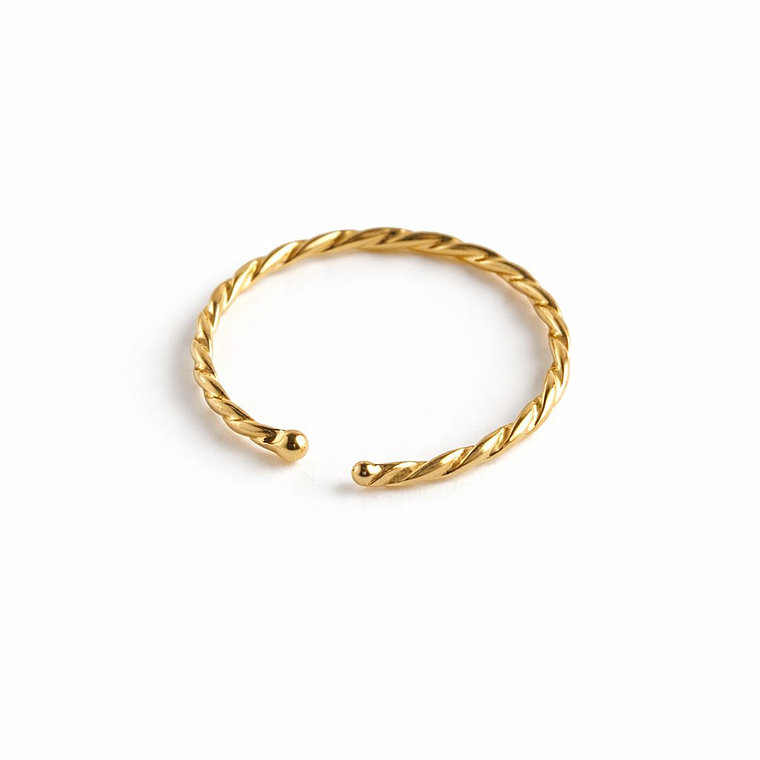 Aro de Nostril Trenzado en Oro de 18k 1