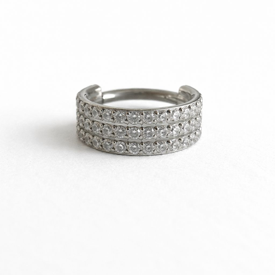 Aro Clicker Stellar Triple Row Silver 1