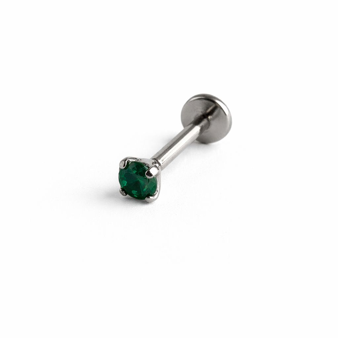 Labret Emerald Crystal 3mm 1