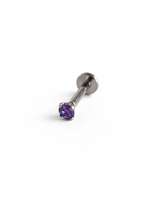 Labret Violet Crystal 2mm