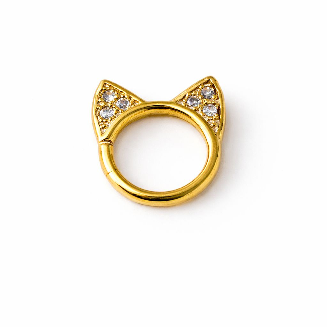 Argolla Gold Kitty Crystal 1