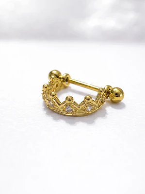 Argolla Frontal Golden Royal Crown