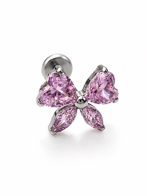 Piercing Labret Butterfly Pink Titanium