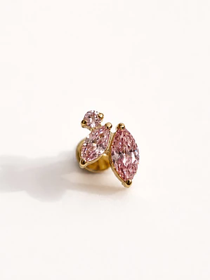 Piercing Labret Blossom Pink Gold Titanium
