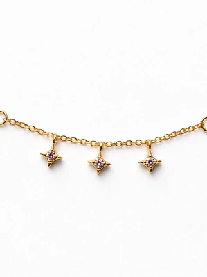 Cadena Triple Estrella Gold 