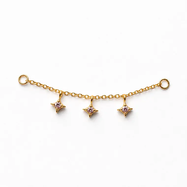 Cadena Triple Estrella Gold  1