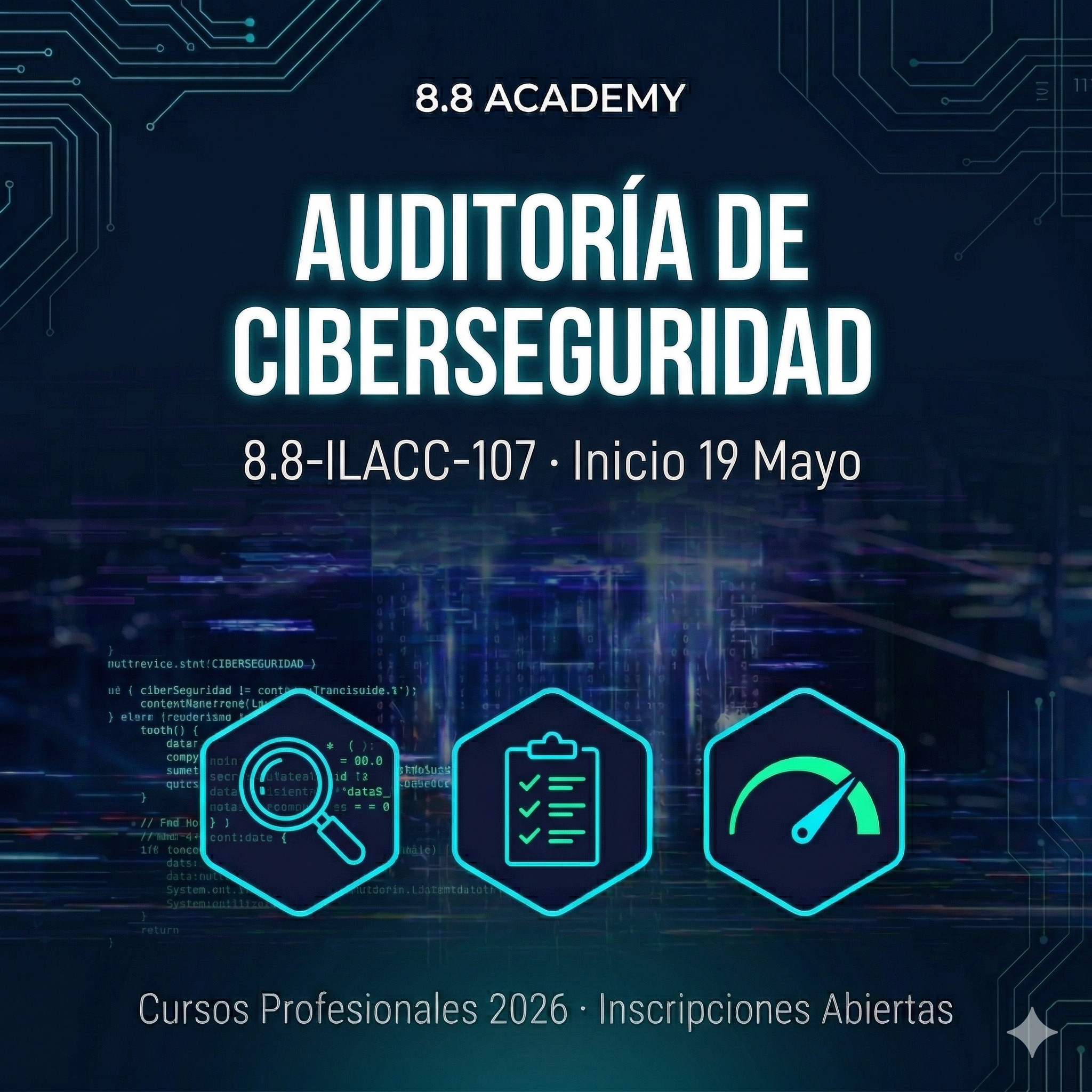 8.8-ILAC-107 Implementador Líder en Auditoría de Ciberseguridad
