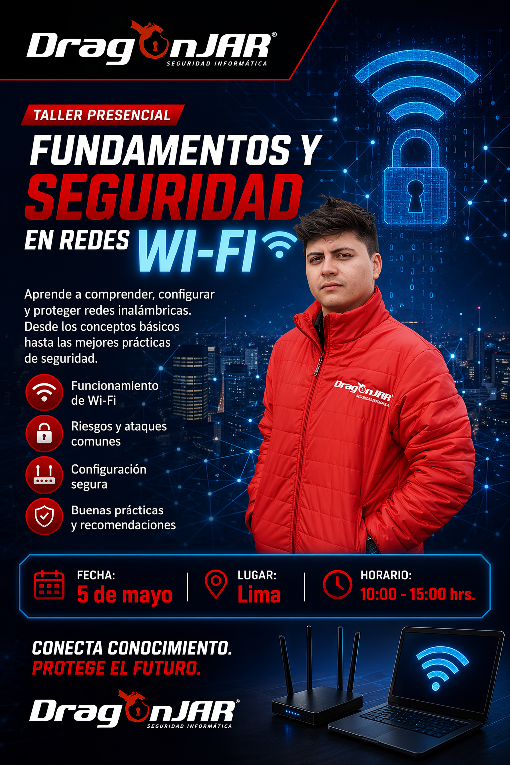 Taller ACTUALIZADO: Fundamentos y Seguridad en Redes Wi-Fi (presencial)