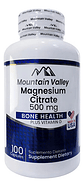Citrato De Magnesio 500mg Con Vitamina D Mountain Valley 100 - Miniatura 1