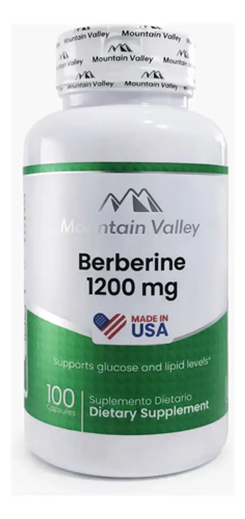 Berberina 1200 Mg Mountain Valley 100 Cápsulas