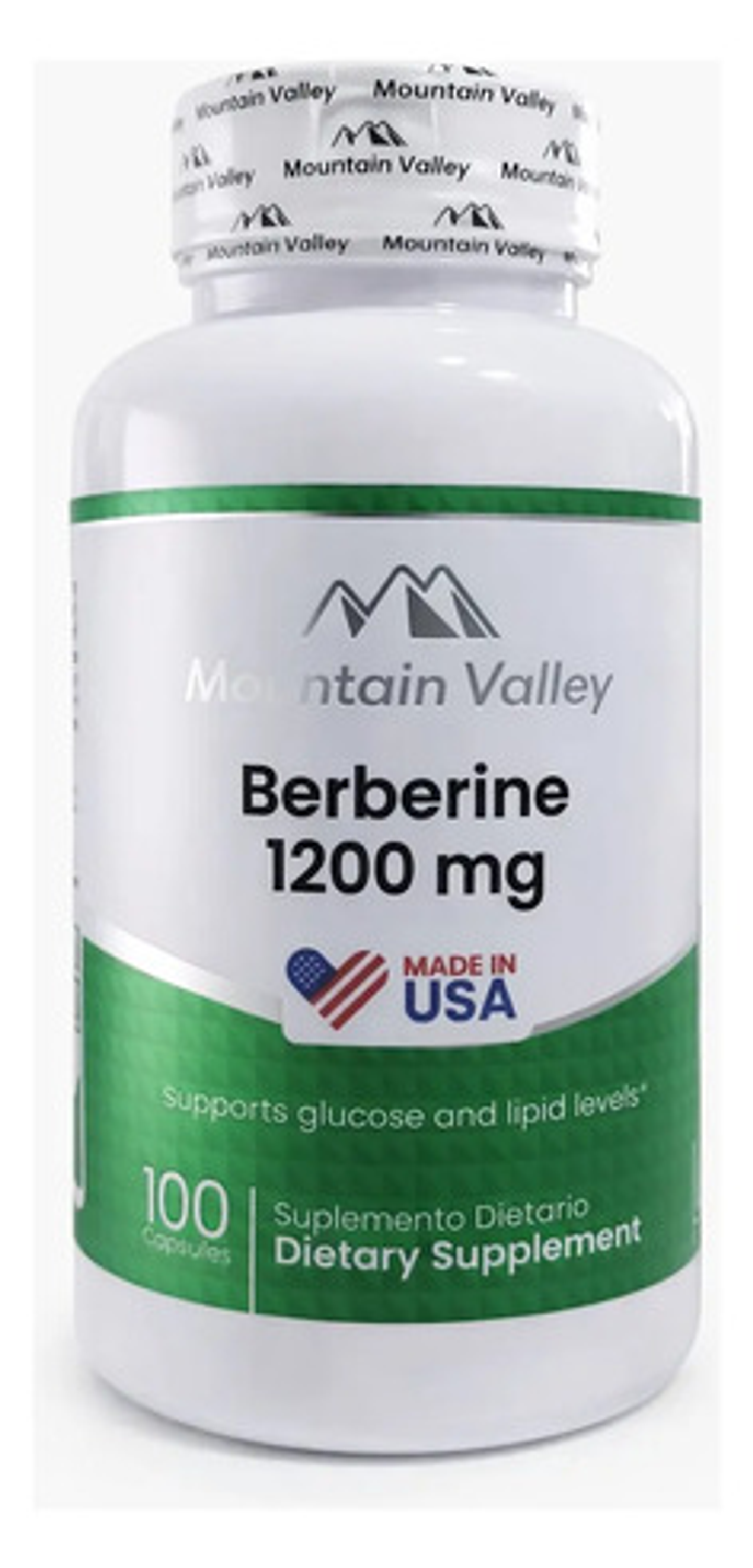 Berberina 1200 Mg Mountain Valley 100 Cápsulas 1