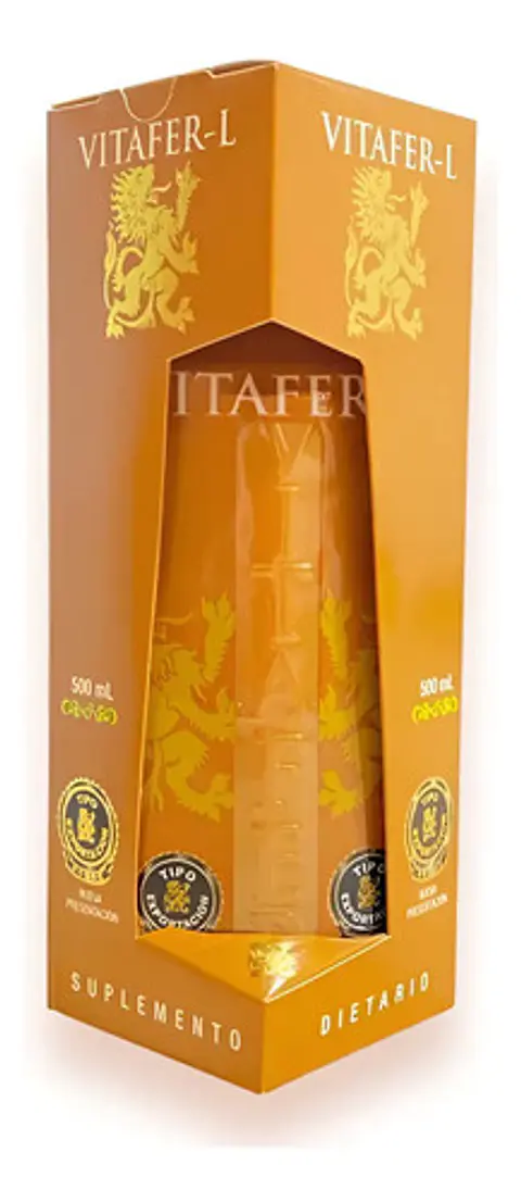 Vitafer-l Gold | Multivitaminico Potenciador | 500ml Pack X 3 Caramelo