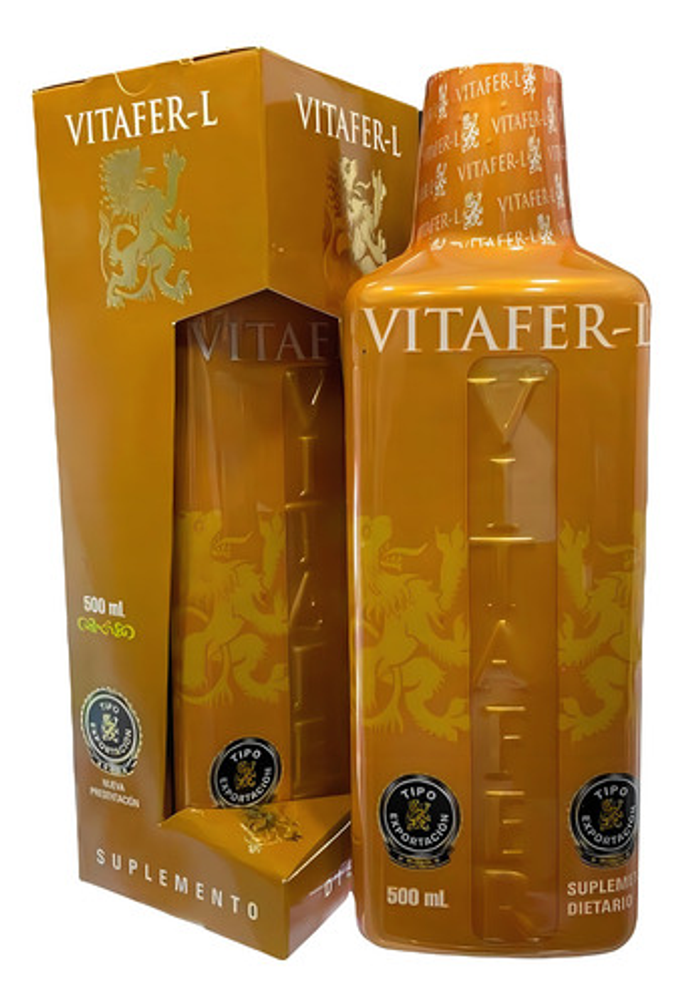 Vitafer-l Gold | Multivitaminico Potenciador | 500ml Pack X 3 Caramelo 3