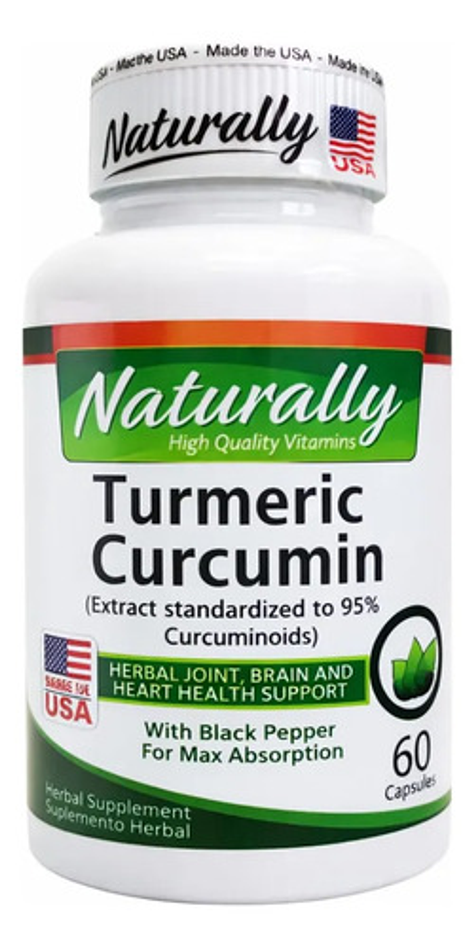 Turmeric Curcumin And Black Pepper Extract X60 Cap 1