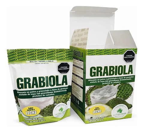 Alimento En Polvo Grabiola Guanábana Sabor Leche 500g La Cas