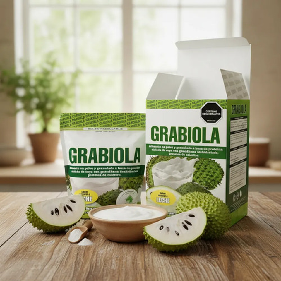 Alimento En Polvo Grabiola Guanábana Sabor Leche 500g La Cas 3