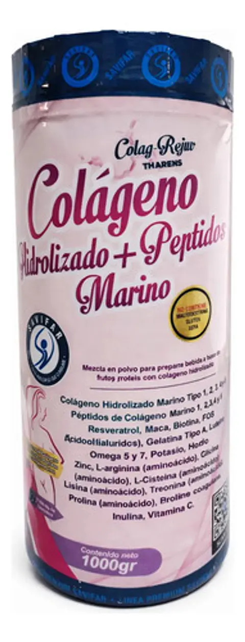 Colageno Hidrolizado + Peptidos Marino X1000 Mg Savifar