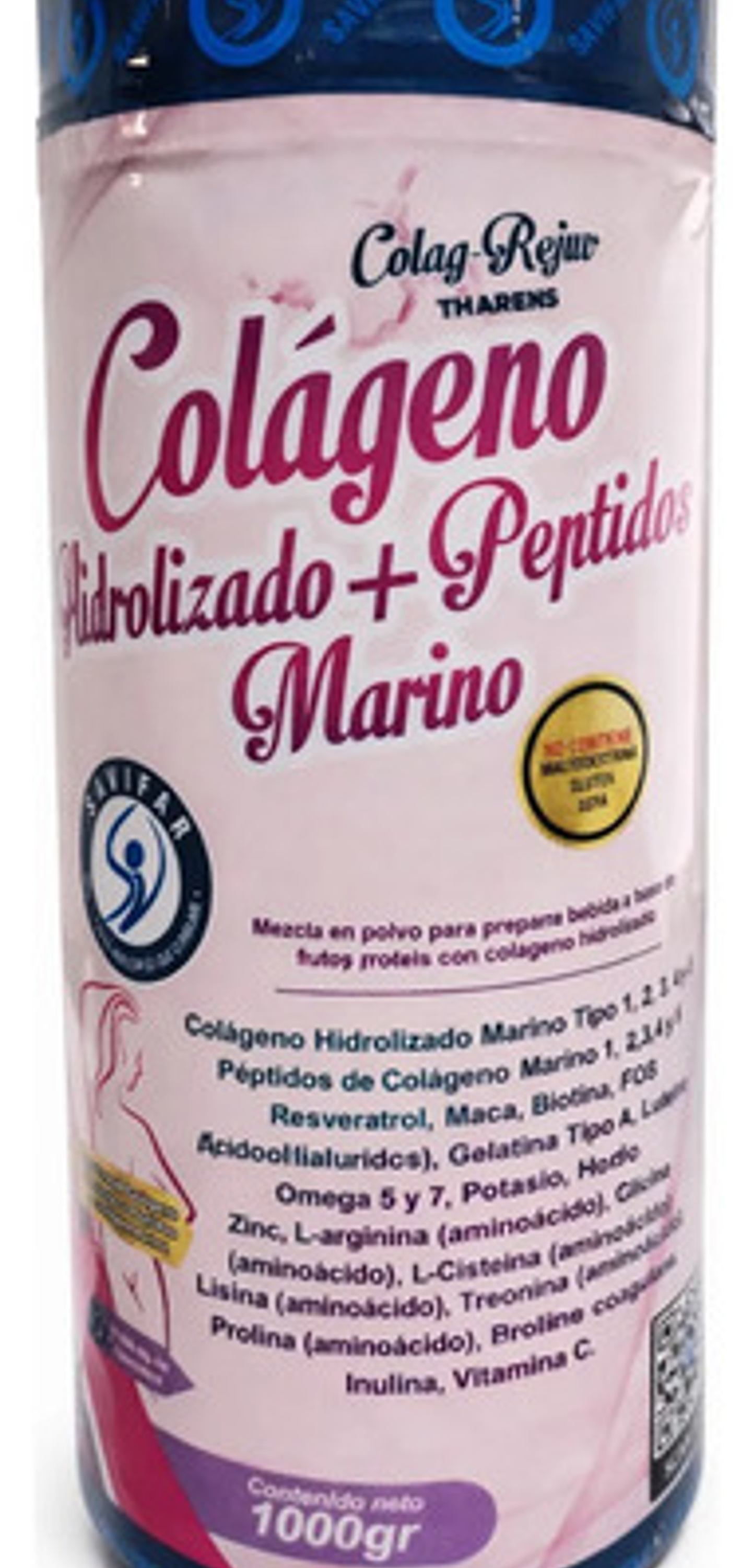 Colageno Hidrolizado + Peptidos Marino X1000 Mg Savifar 1