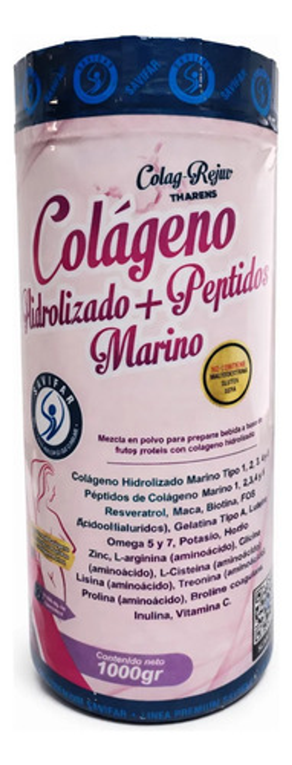 Colageno Hidrolizado + Peptidos Marino X1000 Mg Savifar 1