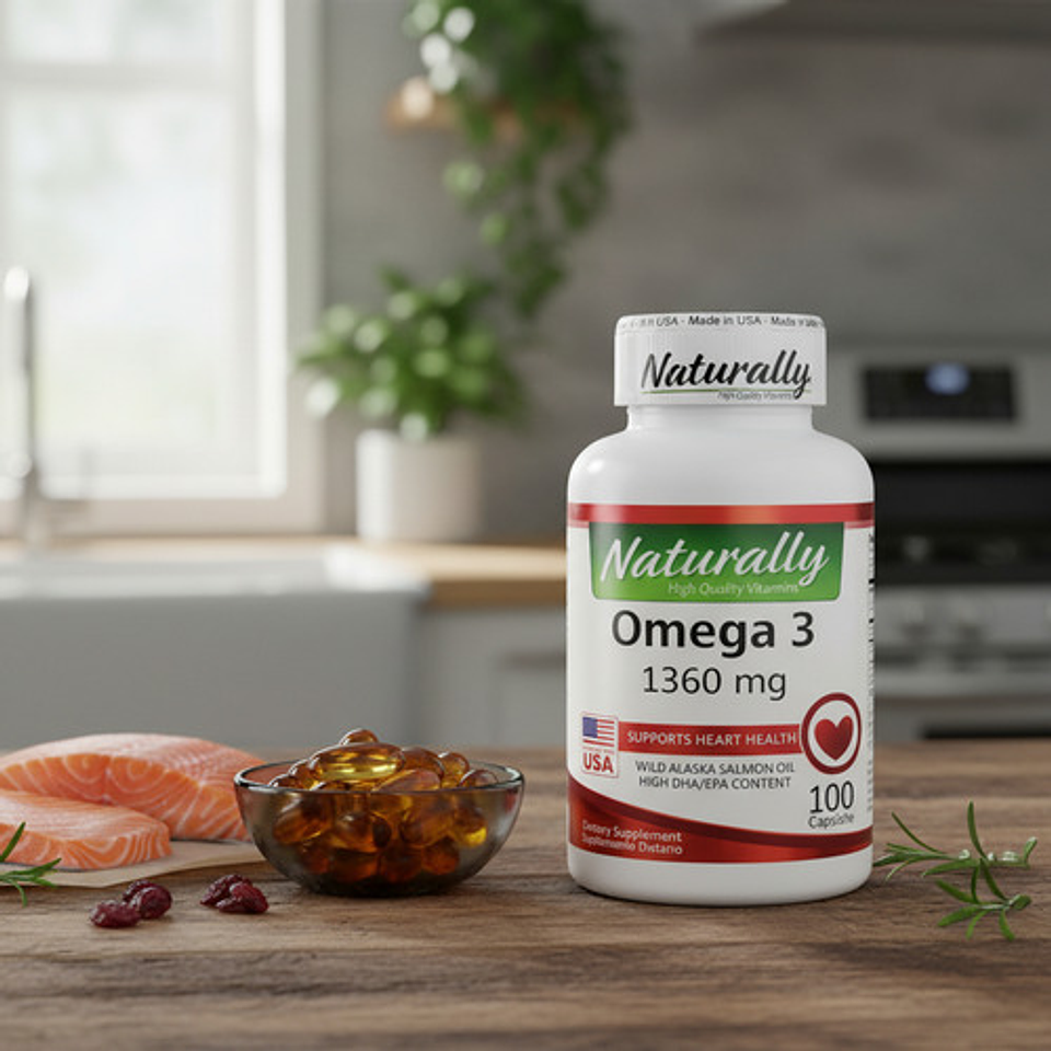 Omega 3 Naturally 1360 Mg 100 Cápsulas Aceite De Salmón Silv 4