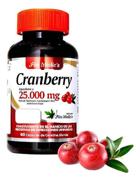 Cranberry 25.000 Mg 60 Cápsulas Fito Medic´s Sin Sabor