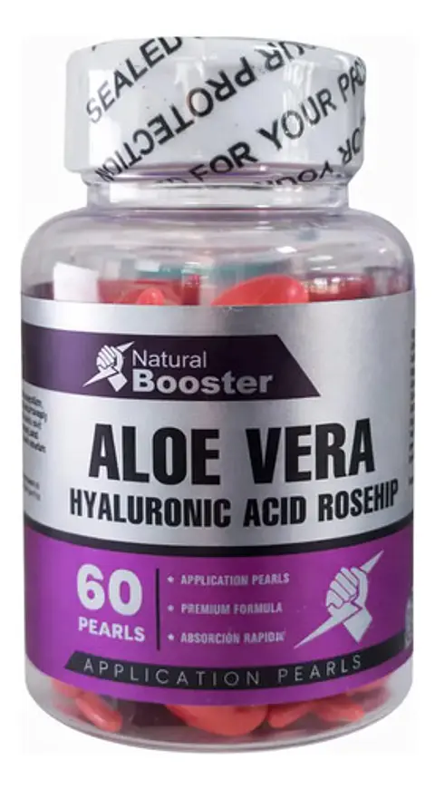 Perlas Faciales Aloe Vera Ácido Hialurónico Rosa Mosqueta