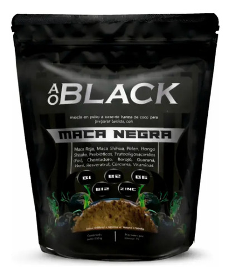Maca Negra En Polvo Black Con Maca Roja, Maca Shihua X500gr 1