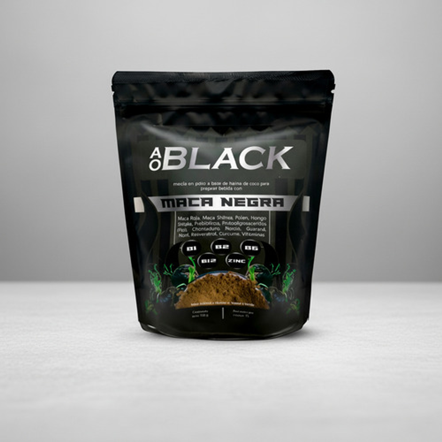 Maca Negra En Polvo Black Con Maca Roja, Maca Shihua X500gr 3