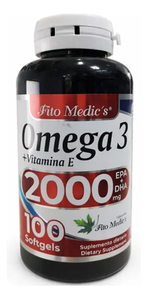Omega 3 2000mg X100 Perlas Epa+dha Capsulas Fitomedics Sin Sabor