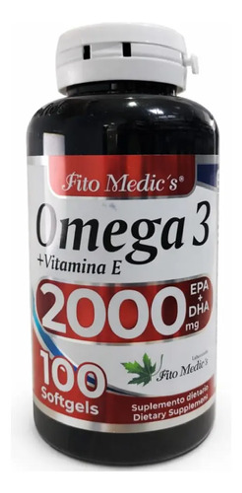 Omega 3 2000mg X100 Perlas Epa+dha Capsulas Fitomedics Sin Sabor 1