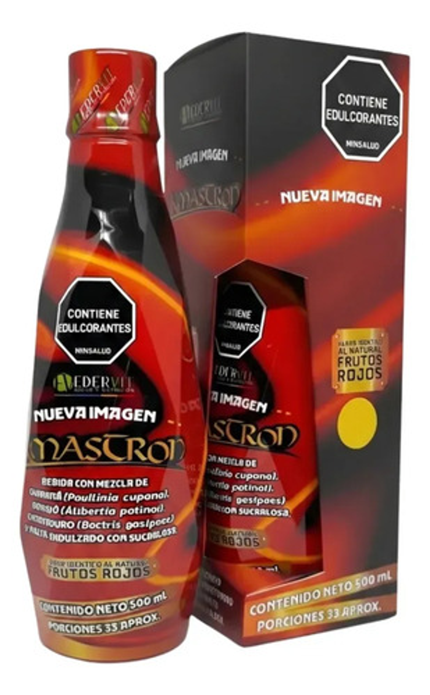 Suplemento Energía Nutricional Edervit Kamastrong Frutos Rojos 500ml 1