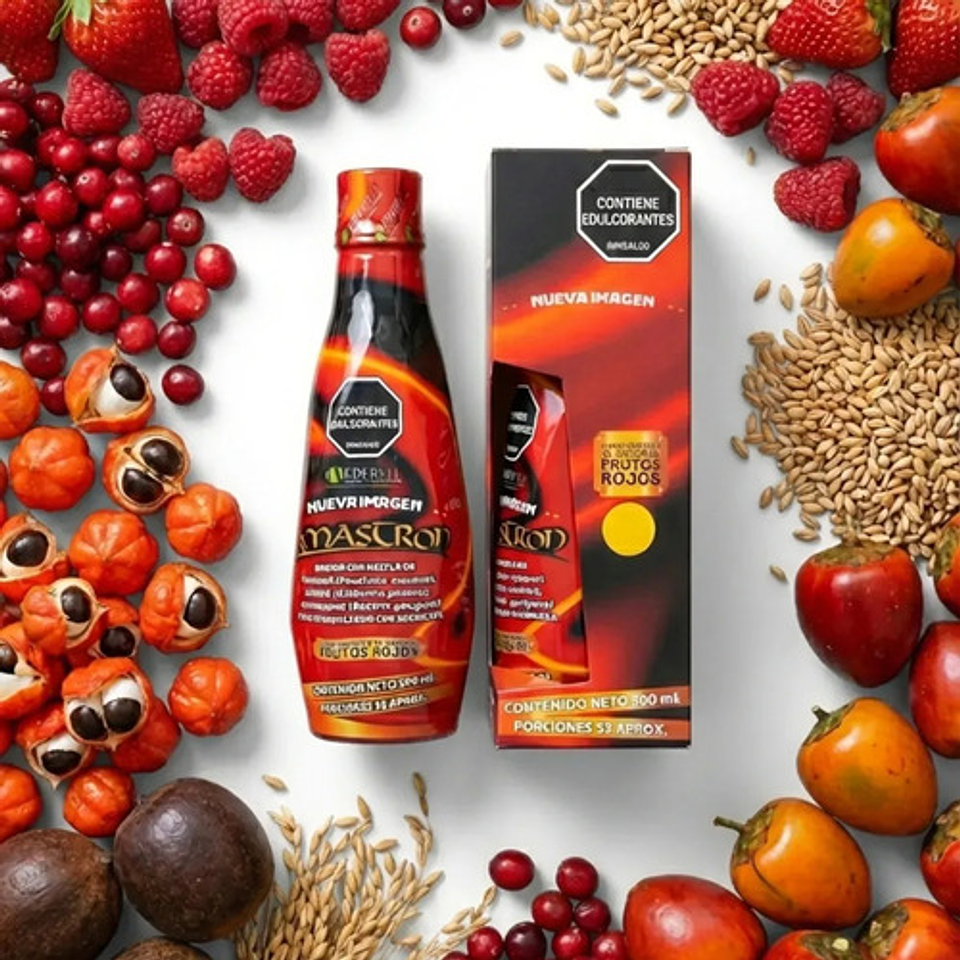 Suplemento Energía Nutricional Edervit Kamastrong Frutos Rojos 500ml 3