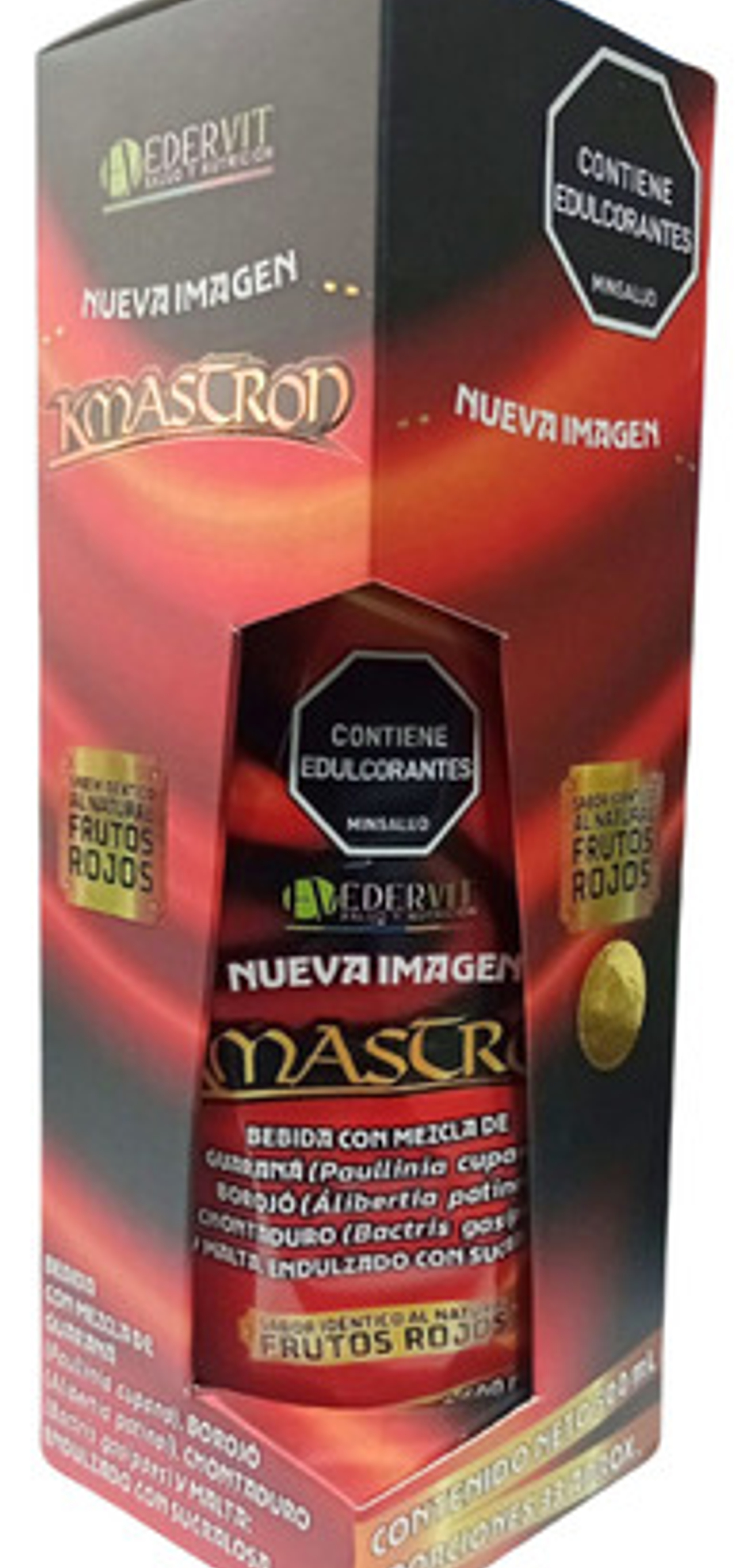 Suplemento Energía Nutricional Edervit Kamastrong Frutos Rojos 500ml 5
