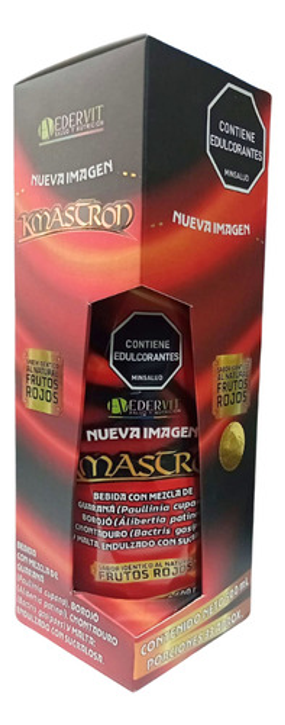 Suplemento Energía Nutricional Edervit Kamastrong Frutos Rojos 500ml 5