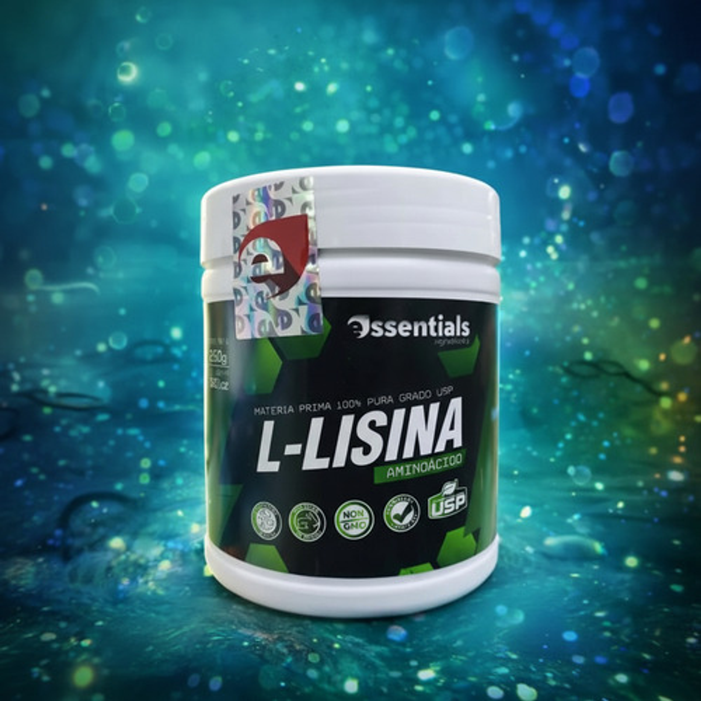 Suplemento L-lisina Essentials Usp 250g Aminoácido Para Salu 3