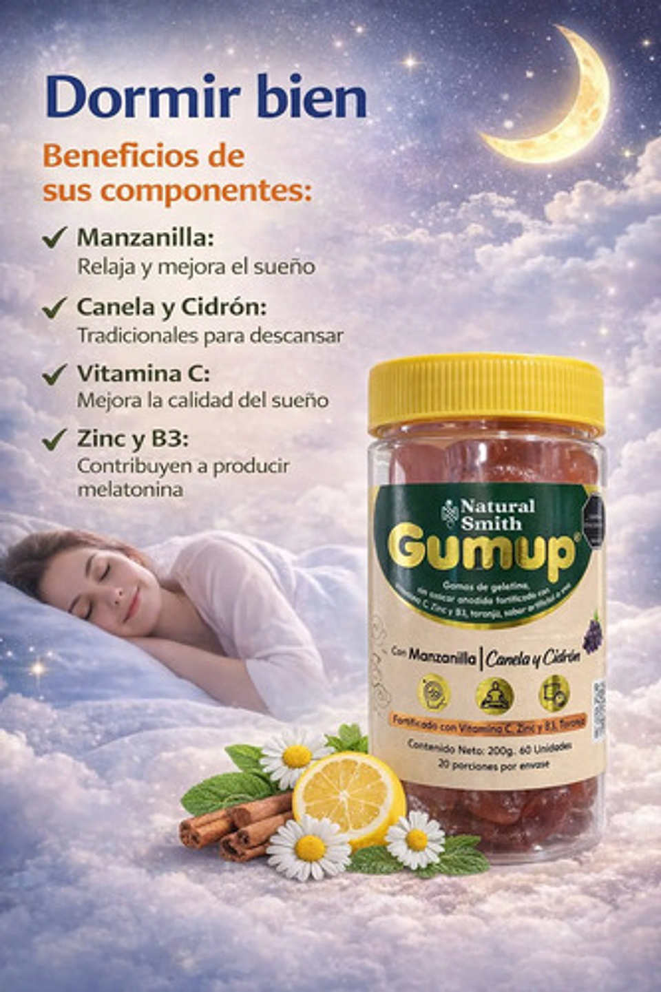 Gomas Para Dormir Mejor X60 Und Gumuo 2