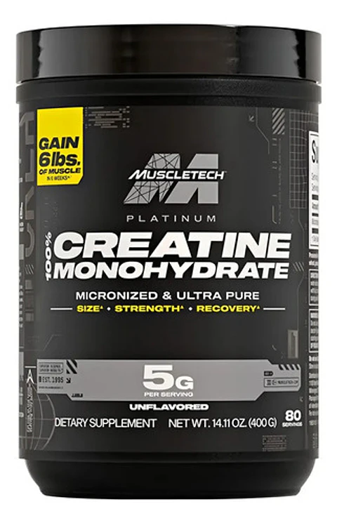 Suplemento En Polvo Muscletech Essential Series Creatina Monohidratada X 400g Sin Sabor