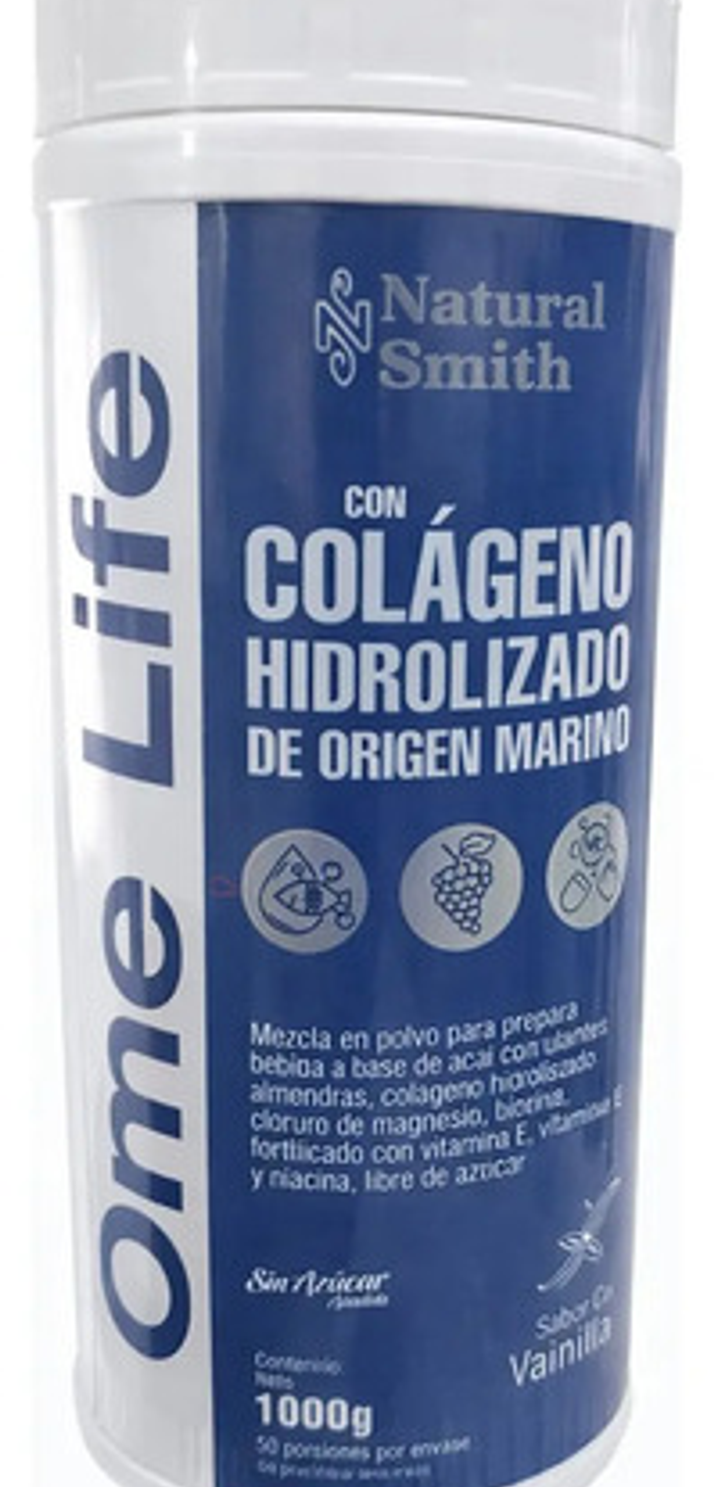 Colageno Hidrolizado Marino + Resveratrolx1000 Gr Sin Azucar 1