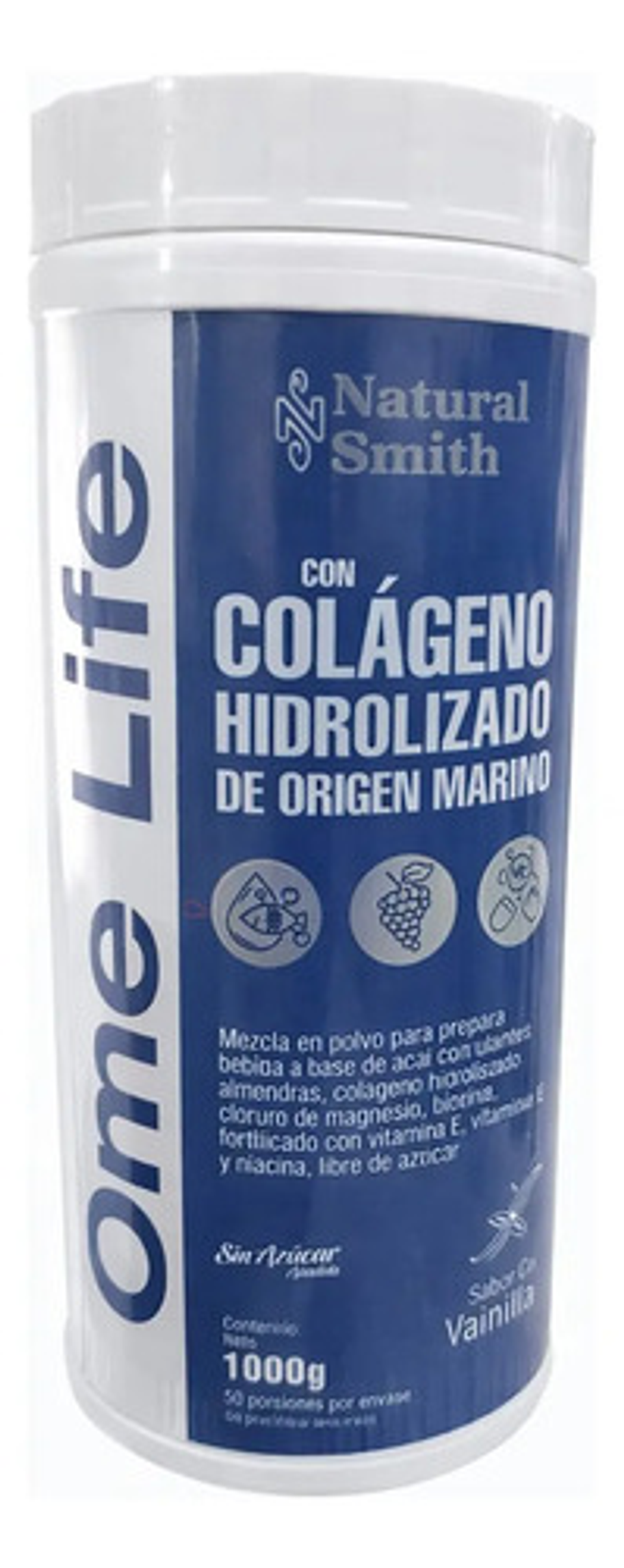 Colageno Hidrolizado Marino + Resveratrolx1000 Gr Sin Azucar 1