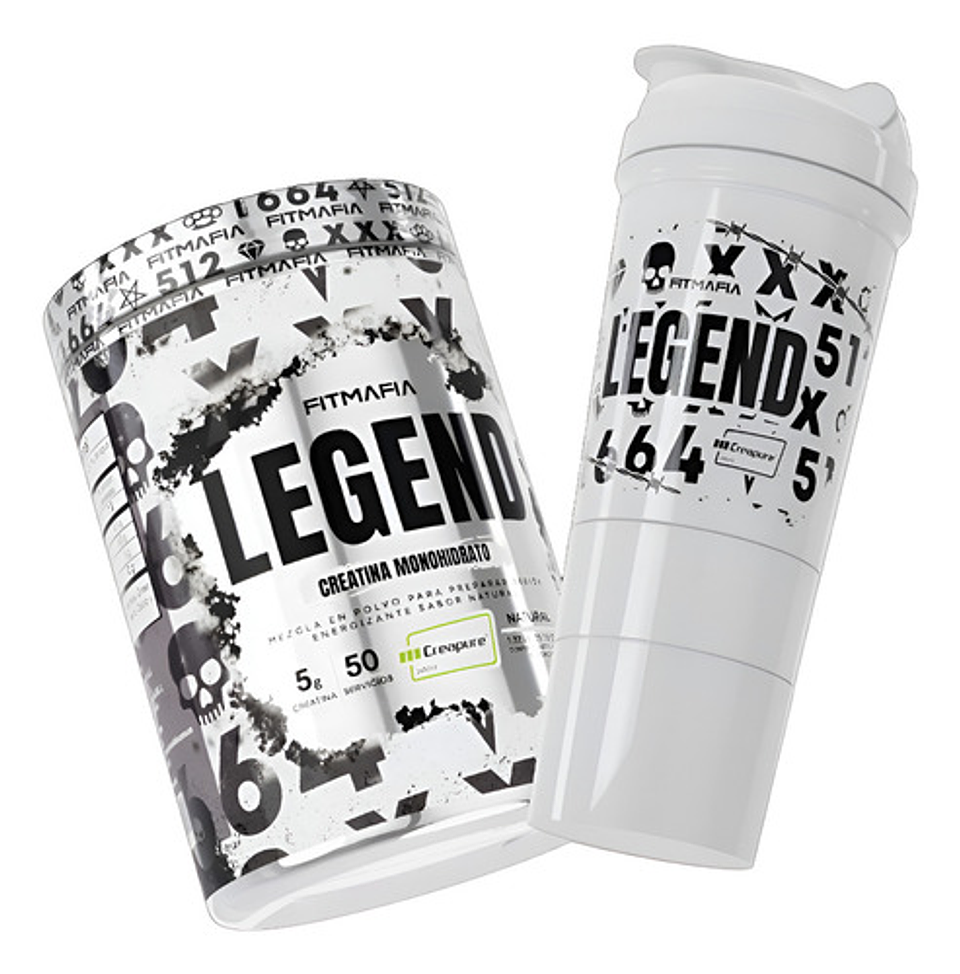 Creatina Monohidrato Legend 50 Servicios Creapure Sabor Sin Sabor 1